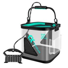 낚시두레박 투명 접이식 바닥청소 밑밥통 살림통 조과통