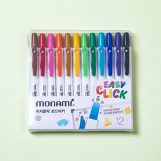 모나미 이지클릭 보드마카 12색 세트 - 세트, 상세 설명 참조, 단품