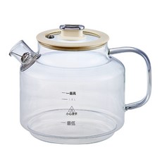 110V美規養生壺1.2升多功能全玻璃煮茶器燒水壺花茶壺高硼硅玻璃, 配件-玻璃壺:110V美規【美加臺】英文面板