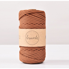 4.5mm 70yard 굵은뜨개실 무광 폴리에스터실 브라우니 코드 주얼리 가방 매듭끈 매듭공예, 1개, 34. Light Brown, 브라운계열