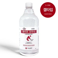 에스원제약 세이프 크리너 손소독제 겔 에탄올70%, 1개, 1L