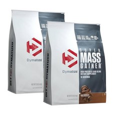 Dymatize 다이마타이즈 슈퍼 매스 게이너 단백질 파우더 리치 초콜릿 5.4kg, 2개
