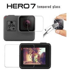 고프로 히어로 5 6 7 강화유리 보호필름, 1개, 고프로 히어로 5 6 7  강화유리세트