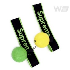 일월천상회 헤어밴드 셀프펀치볼 어린이샌드백 텝볼 가정용샌드백 복싱용품, 노란공, 1개