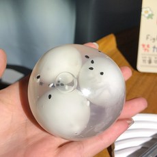 걸스코코 슬랑이모음전 말랑이 왁뿌볼 친구선물 슬라임 스트레스해소말랑이, 1개, 몰캉팝볼말랑이/참깨