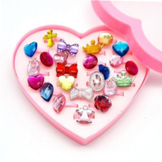 리본 24종세트 4세여아 러블리 크라운 하트 악세 반지 59000EA 1EA