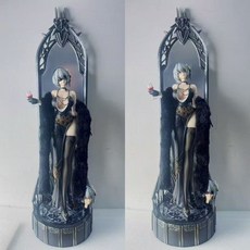 抱漫閣 尼爾2B小姐 紅酒杯手辦模型 跨境機械紀元 宴會夜宴主題 潮流擺件, 1個, 夜宴尼爾-雙頭雕