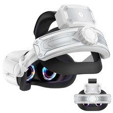 Meta/OculusQuest 2용 배터리가 포함된 헤드 스트랩 Oculus/MetaQuest 2용 조정 가능한 엘리트 스트랩 교체 액세서리, silver, 1개