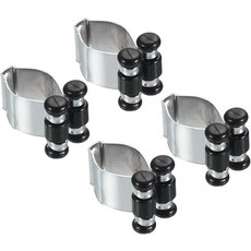 메탈 풀 큐 클립 당구 스틱 클립 4팩 랙 벽걸이 홀더 실버, Silver Tone