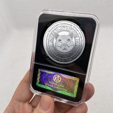 기념 주화 코인 Cool Dogecoin Killer 시바 이누 시브 암호화 금속 물리적 은화 또는 금화 멋진 디스플레이 프레임 포함, [31] D20-2, 1개