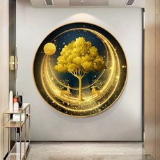 DIY 원형 40x40보석십자수 큐빅 50cm 액자형, 풀다이아몬드 캔버스 60x60cm 30, 1개