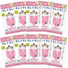 깔끔하고 깔끔하며 대량구매 살균 물티슈 알코올 타입 10매×10개팩, 1개