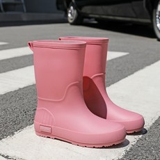 JUN DENG 中筒雨鞋 時尚百搭防滑防水雨靴