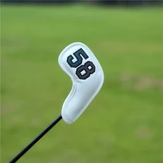 1Pcs 골프 헤드 커버 PU 클럽 액세서리 골프 퍼터 커버 헤드 커버 블레이드 골프 클럽 헤드 커버 액세서리, 삼