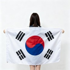 2026 중북미 월드컵 한국 응원 태극기 망토, 1개, 화이트 1개, 화이트