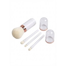 데일리프렌즈 원형통 멀티 메이크업 올인원 브러쉬 4종 세트, 1개, 화이트