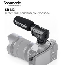 샷건 마이크 Saramonic초경량 콘덴서 마이크 DSLR 카메라 캠코더 사용 가능, 한개옵션0