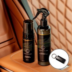 불스원 가죽키링루나틱폴리시 페더소프트 데일리 세트 실내세차 가죽클리너 140ml가죽코팅제 300ml 397088, 불스원 가죽키링루나틱폴리시 페더소프트 데일리 세트 실내