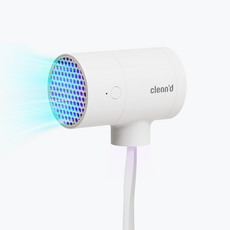 클린디 가정용 무선 여행용 UV 살균 바람 건조 티드라이어 휴대용 무선 칫솔살균기 CL-401, 화이트