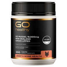 뉴질랜드 고헬씨 GO Healthy Mussel Green Lipped 머슬 19 000mg 뉴질랜드 초록입홍합 캡슐, 4개, 300정