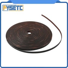 GATES-LL-2GT 개방 유리 고무 타이밍 벨트 Prusa I3 MK3 Ender-3 CR10 ANET용 2GT L 2M 너비 6mm, 02 2M