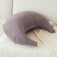 LINU 리누 뉴문쿠션 카치온 반달쿠션, 레드빈