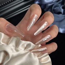 小紅書爆款穿戴甲片高級感秋季純欲風美甲片暈染漸變可拆卸假指甲, 1個, BY1648月光少女:工具包款