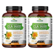 Zazzee 공액리놀레산 CAL 3600 mg 180정 2개 엑스트라스트랭스