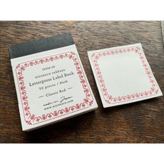 莫莫日貨 日本進口 大枝活版室OEDA LETTERPRESS X NICONECO 活版印刷 膠裝便條紙 (共3款), 1個, 03.經典紅 NNC007