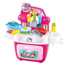 HELLO KITTY 廚師的烹飪時間有水出來, 粉色的