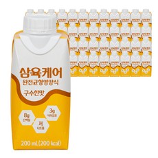 삼육케어 완전균형영양식 구수한맛, 200ml, 48개