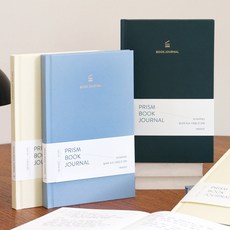 인디고 프리즘 독서 노트 (독서 기록장 독서록 필사 30권) 문학 문장 기록 정리 독후감 양장 다이어리, 밀키블루