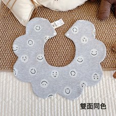 DFMEI 秋冬新款寶寶棉質圍嘴嬰兒口水巾百搭雙面口水兜圍兜0-2歲