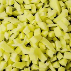 빈백 소파 패브릭 스펀지 침대 대체 더욱 부드럽게 더블 인테리어 침대, 충전재없음-노란색