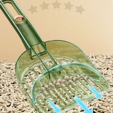 반려묘 화장실 배설물 청소 도구 메쉬 거름망 손잡이 스쿱 위생 관리 용품 투명, 1개, 상세페이지 참조