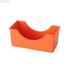 吐骨頭盤碟廚房早餐小吃盤蘸料分格盤家用零食點心乾果盤吐骨盤子, 桔紅收納盒, 1個