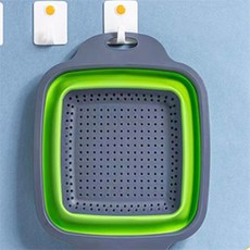 럭키비나 접이식 사각 채반 실리콘조리도구