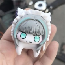 벽람항로 체셔 메이드 고양이 피규어 캐릭터 수집용 데스크 장식품, 1개