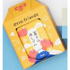 PLUS 普樂士 富士山造型橡皮擦 可愛御守造型 清潔力強 學生辦公必備 星星文具, 1個, T36-475-1腸太郎(黃)