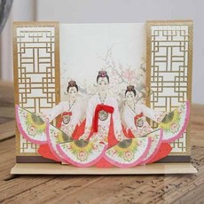 전통 부채춤 팝업카드 신년카드 외국인선물