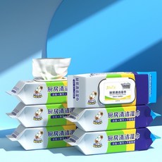廚房清潔濕巾 去油污濕紙巾 居家拋棄式抹布 椰油特大包 每張20x25公分 80抽, 椰油特大包【每張20*25】80抽, 1個