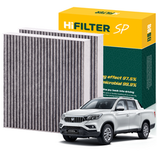 하이필터 KGM 렉스턴 활성탄 자동차 에어컨필터, 2개, 렉스턴 스포츠 칸 HI-M013