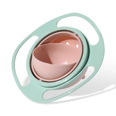 루핏 흘림방지 유아식기 스낵볼 아기간식그릇 D3G309, D3G309 핑크민트, 1개
