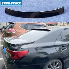 마크 레이즈 스포일러 소재 프라이머 색상 후면 창문 루프 윙 자동차, 1개, 2. Glossy Black