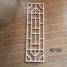 한옥 창호지문 문살 민속 파티션 문창살 창살 한지문, 80x20