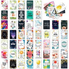 新款50張互動勵志文字卡 小清新風禮物明信片, 1個, T01042673