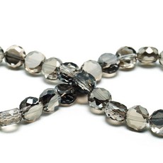 ECLATIS DIQIO 하이퀄리티 주얼리 제작용 6mm 스파클 플랫 크리스탈 비즈 - 디자인 팔찌용 코인 스페이서 라운드 슬라이스 93-100개 소프트 핑크 264178