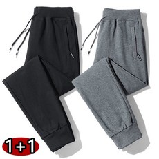 2장몪음 1+1 남성 트레이닝바지 데일리 밴딩 조거팬츠 심플 베이직 봄가을 운동바지