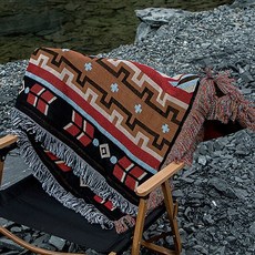 비에스업 감성 캠핑 테이블보 장비 테이블매트, 레드