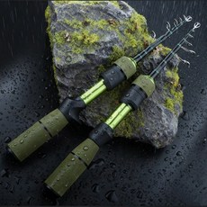 嗨購 伸縮路亞竿, 綠色直柄,1.8